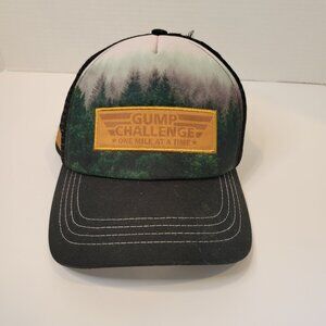 Forest Gump Gump Challenge One Mile At A Time Technical Trucker Hat NWOT